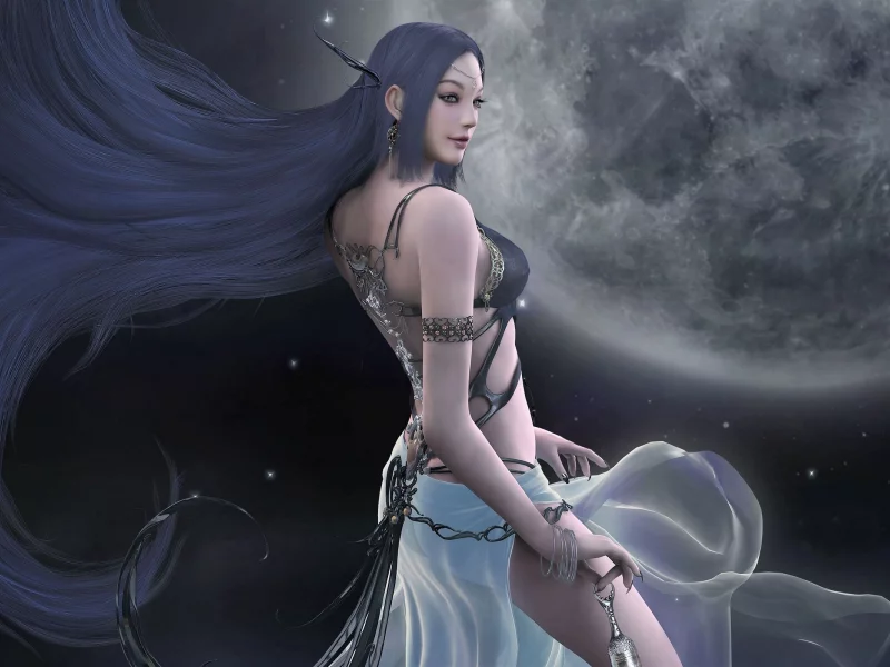 shaiya, fantasy girl, sexy, darkness