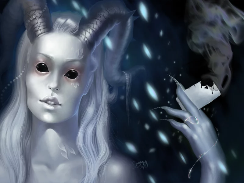 демон, дьявол, devil, рога, глаза, карты, взгляд