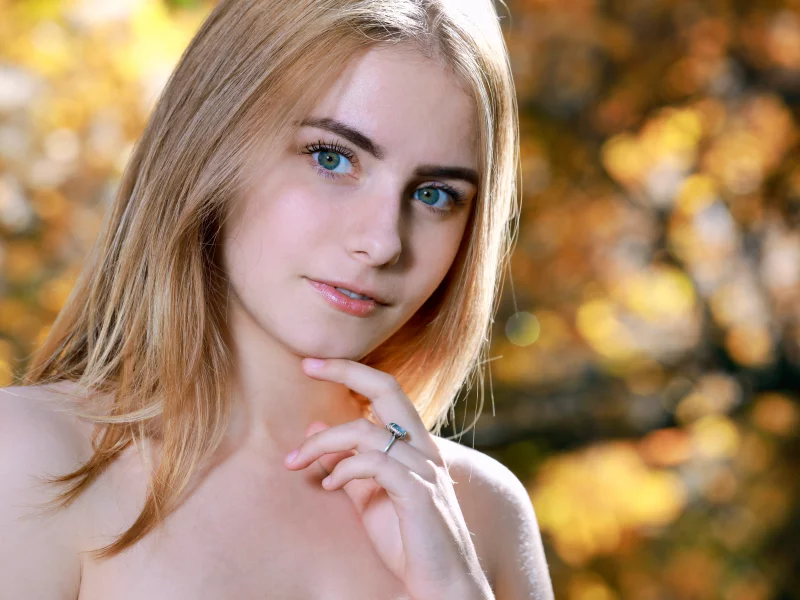 девушка, взгляд красивая