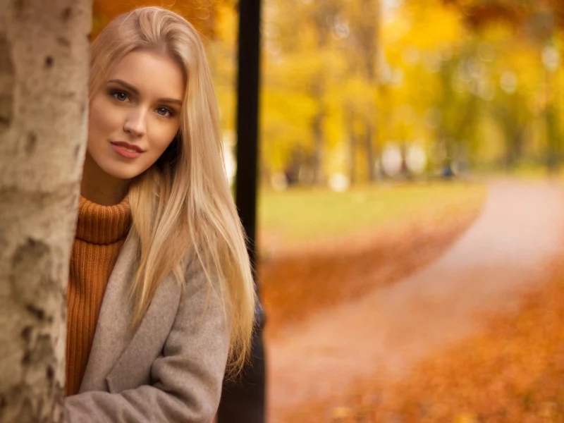 девушка, взгляд красивая