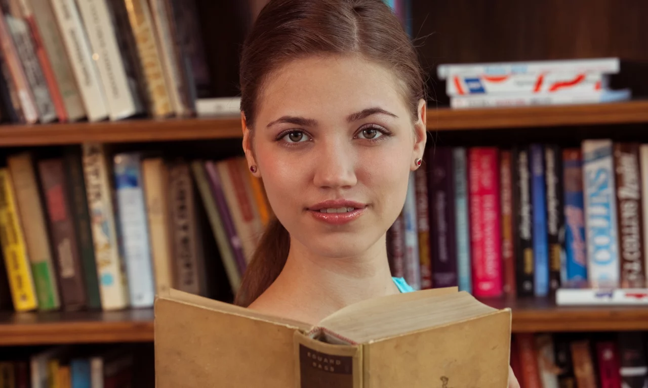 девушка, взгляд красивая