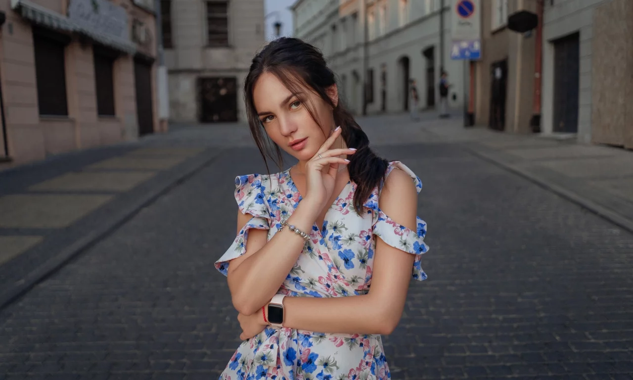девушка, взгляд красивая