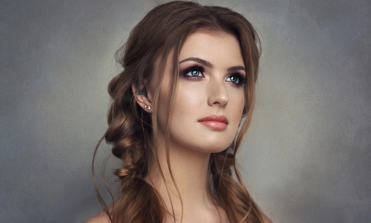 девушка, взгляд красивая