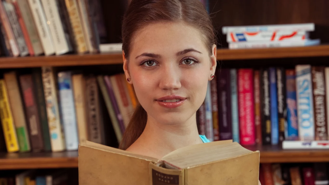 девушка, взгляд красивая
