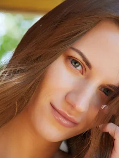 девушка, взгляд красивая