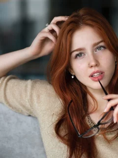 девушка, взгляд красивая