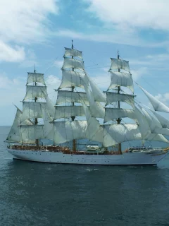 парусник, море, корабль
