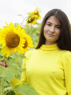 девушка, взгляд красивая