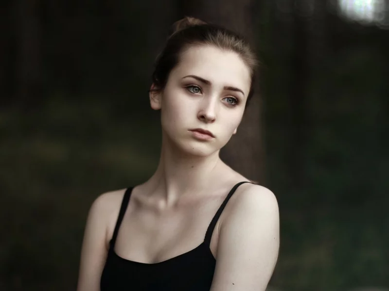 девушка, красивая, взгляд
