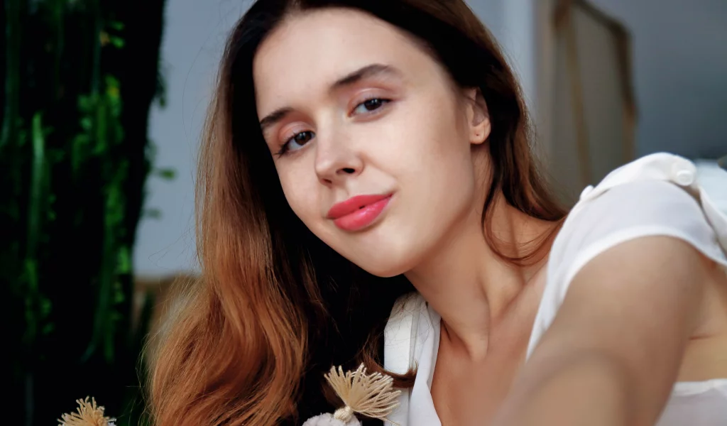девушка, взгляд красивая