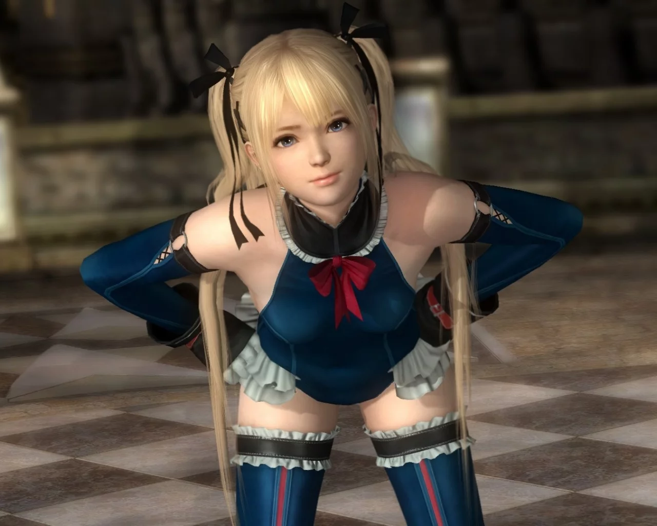 dead or alive, девушка, блондинка, косички