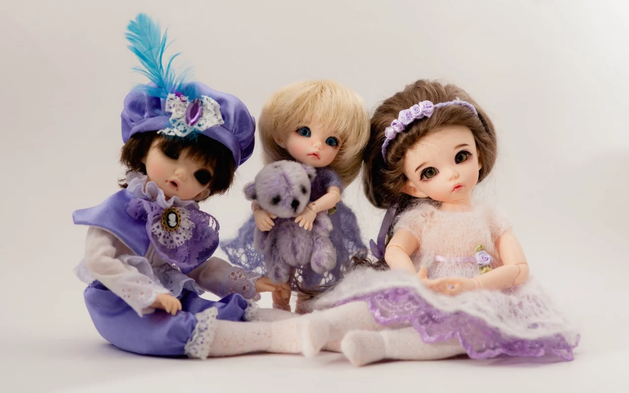 игрушки, фон, куклы