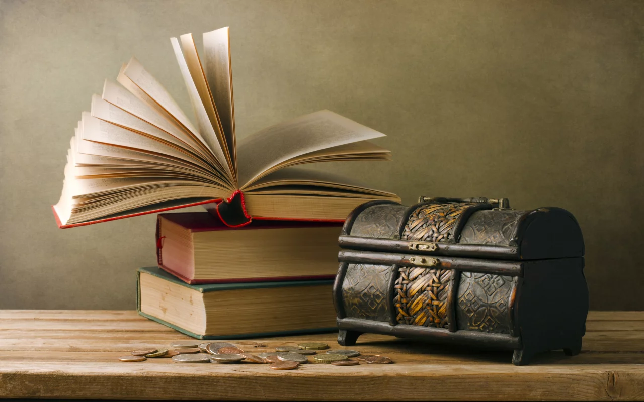 книга, стол