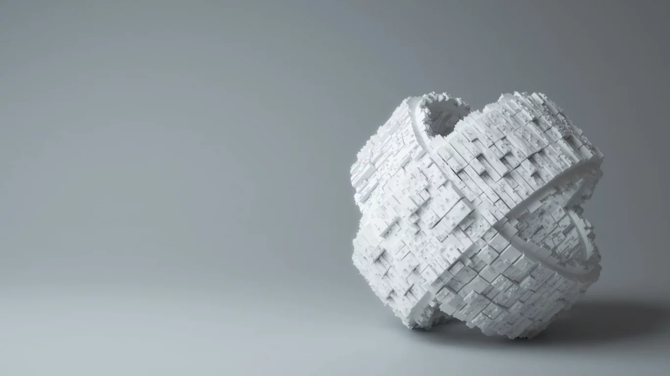 абстракция, 3d, модель, кольца