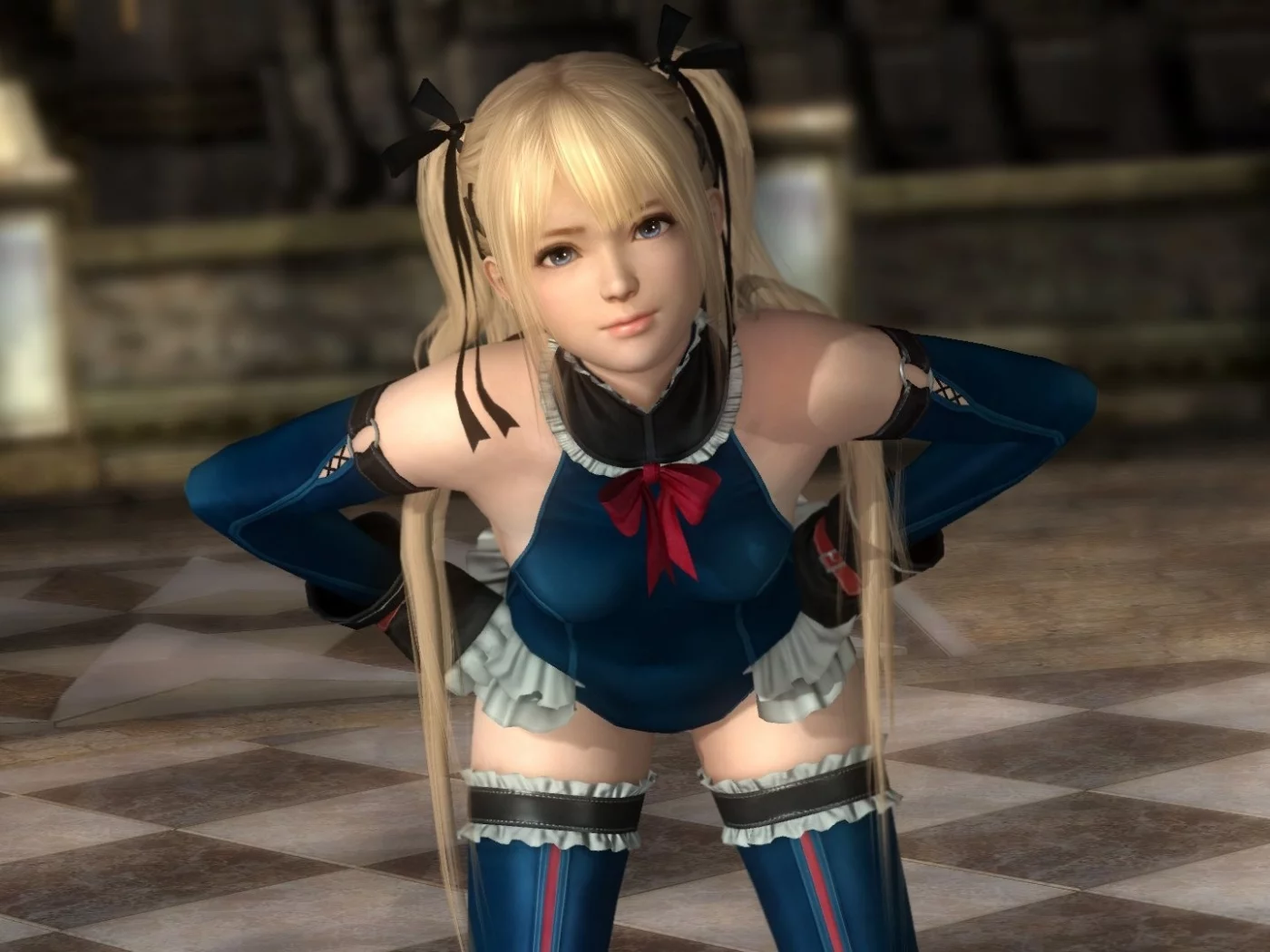 dead or alive, девушка, блондинка, косички