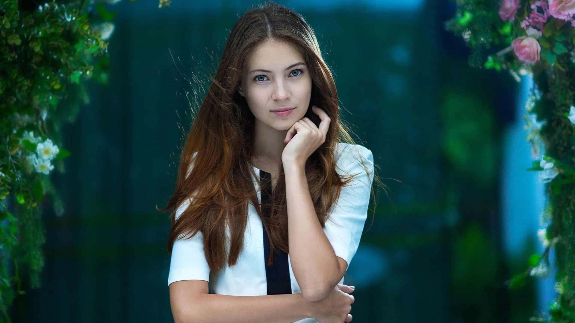 девушка, взгляд красивая