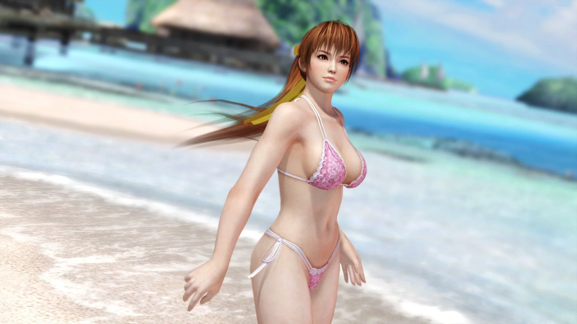 dead or alive, девушка, трусики, бикини, пляж
