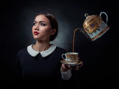 девушка, взгляд красивая
