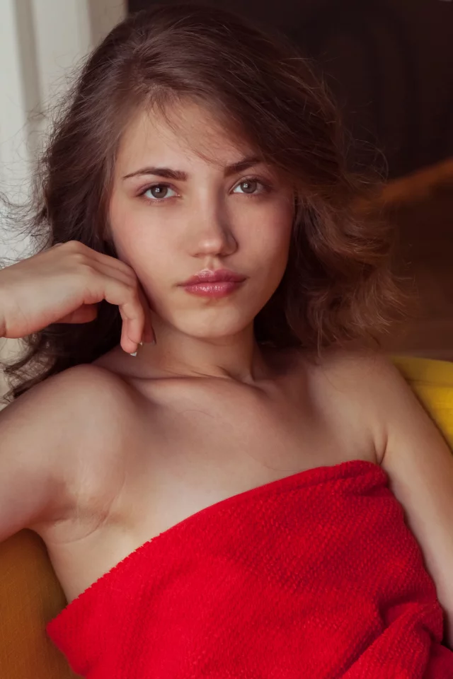 девушка, взгляд красивая