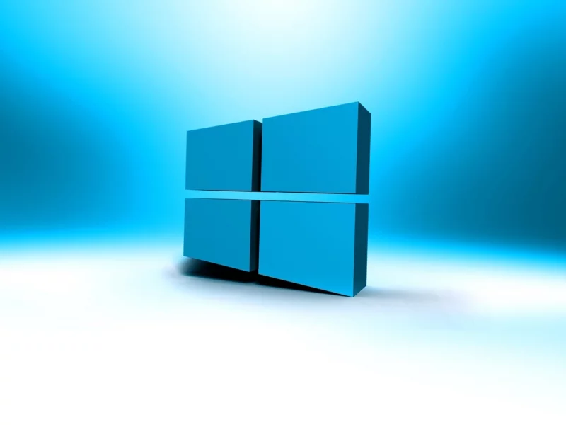 логотип, 3d, windows
