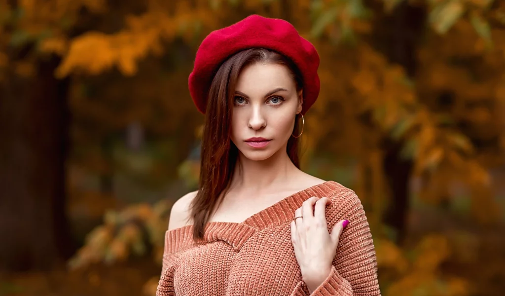 девушка, взгляд красивая