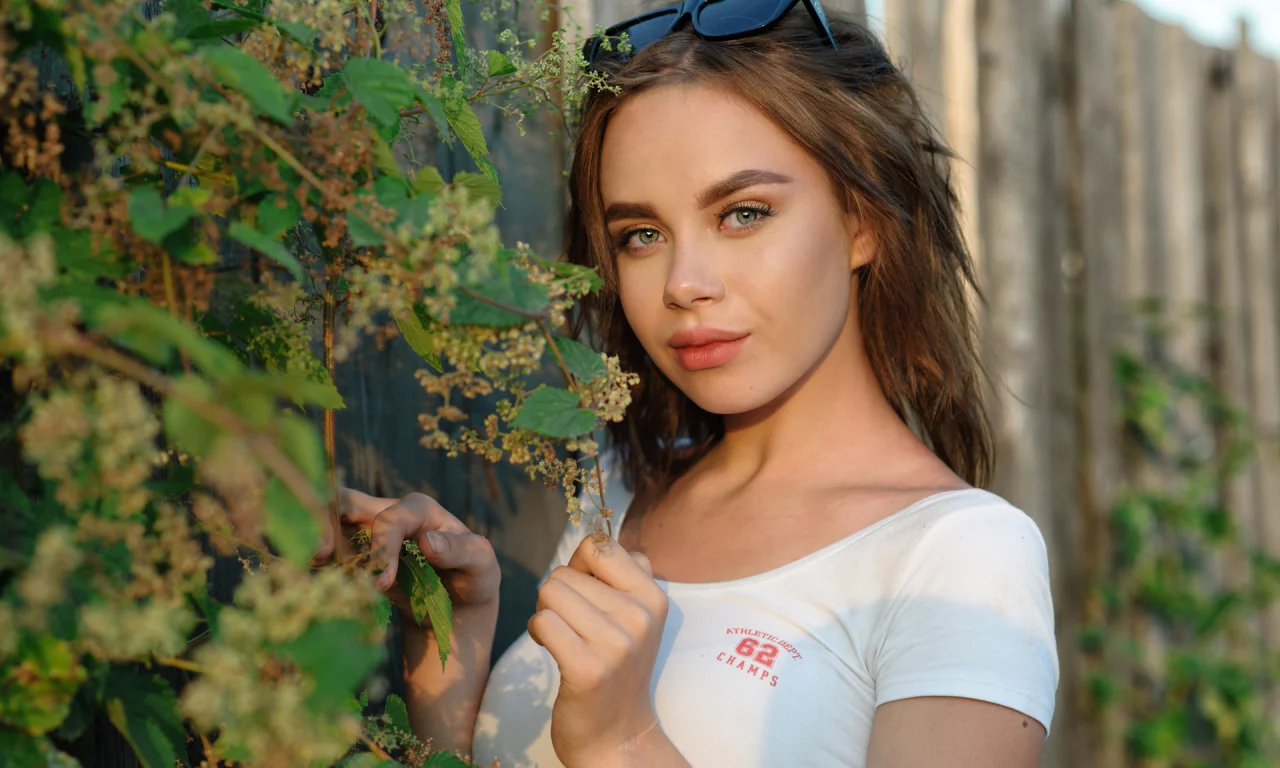 девушка, взгляд, красивая