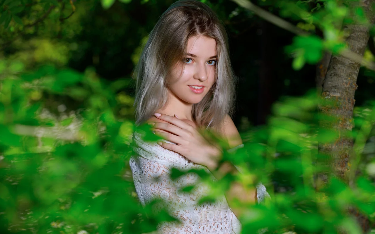 девушка, взгляд красивая