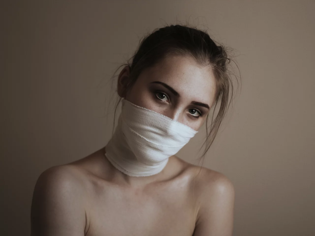 девушка, взгляд красивая