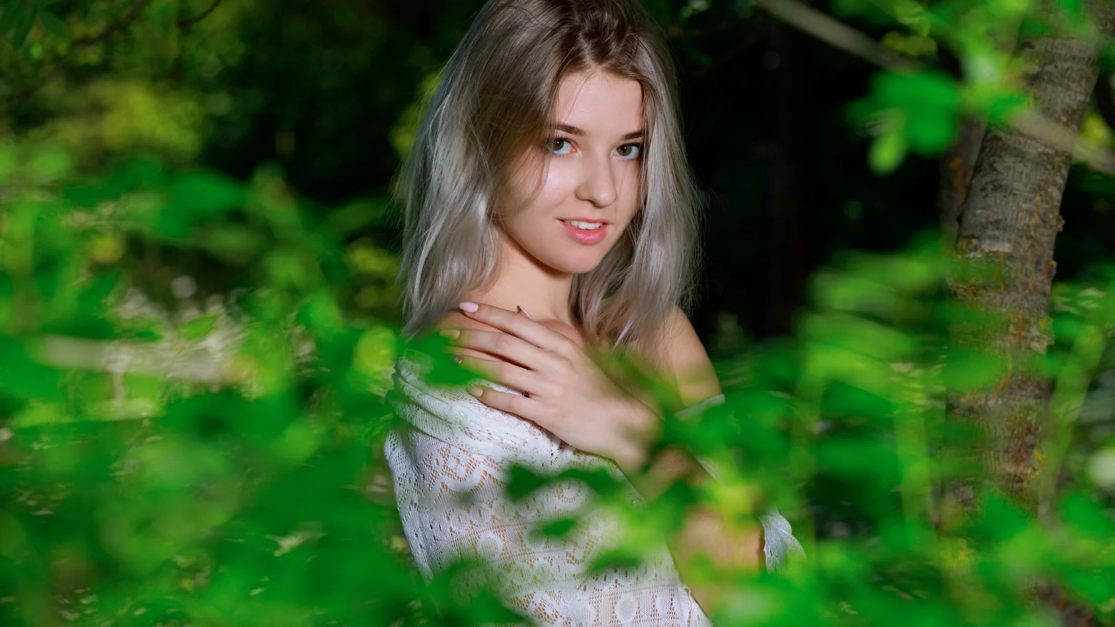 девушка, взгляд красивая