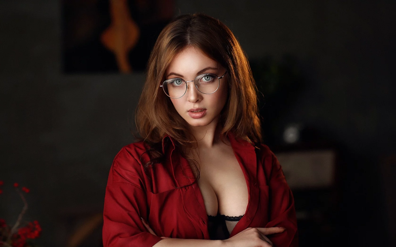 девушка, взгляд красивая