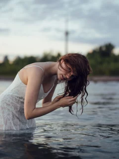 девушка, волосы, красивая