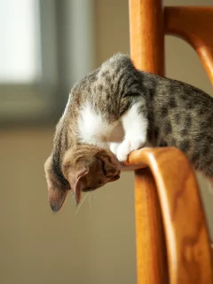 котёнок, играет