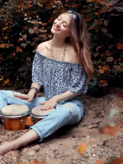 девушка, взгляд красивая