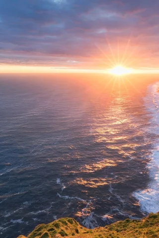 море, берег, рассвет