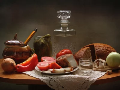 графин, закуска