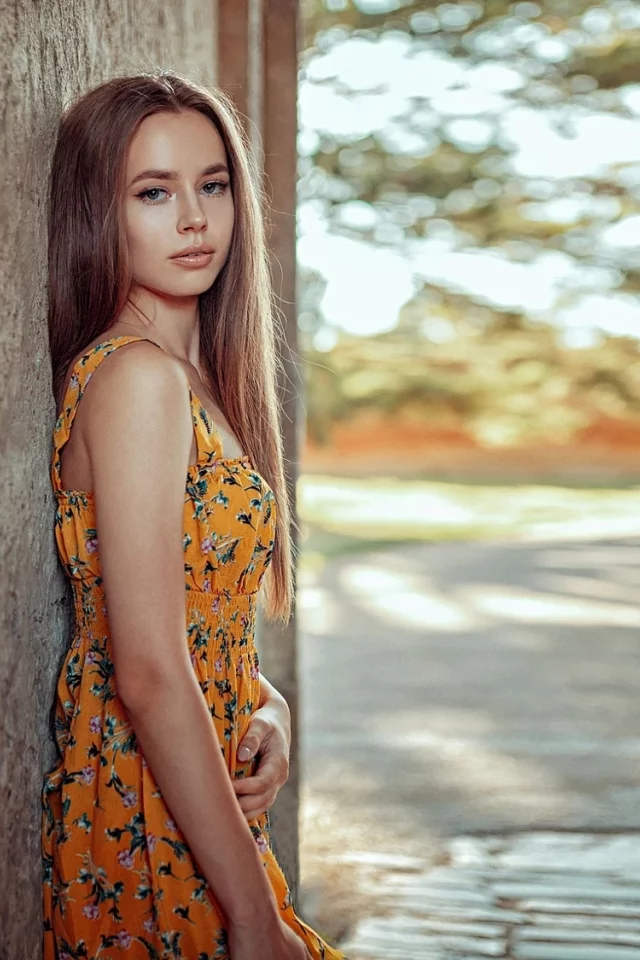 девушка, взгляд красивая