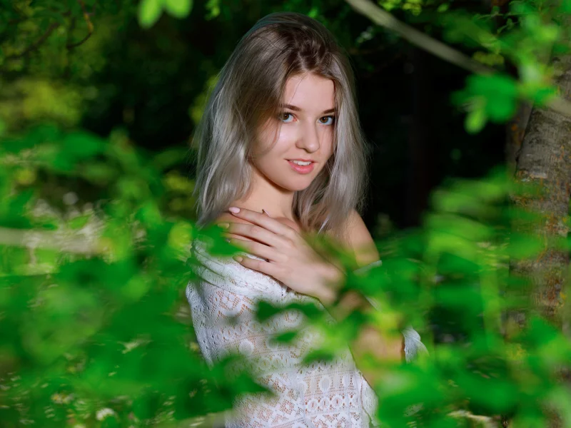 девушка, взгляд красивая