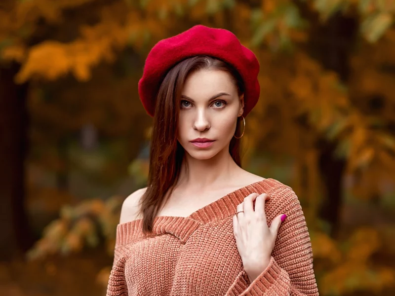девушка, взгляд красивая