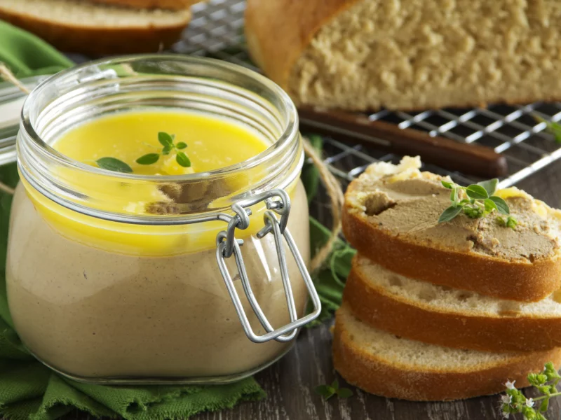 закуска, хлеб, паштет