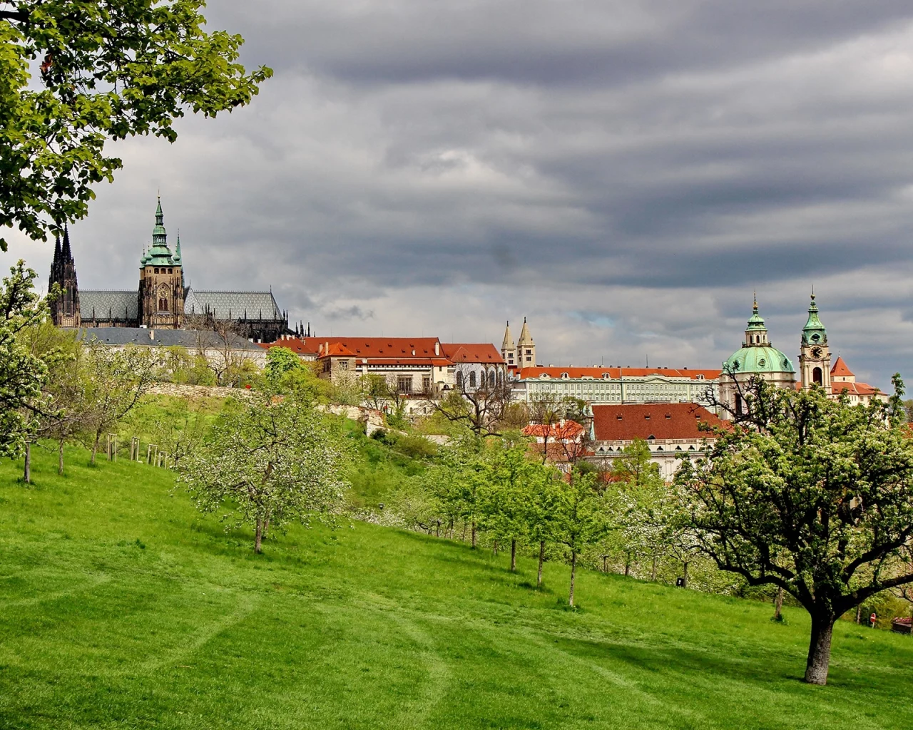 прага, облака
