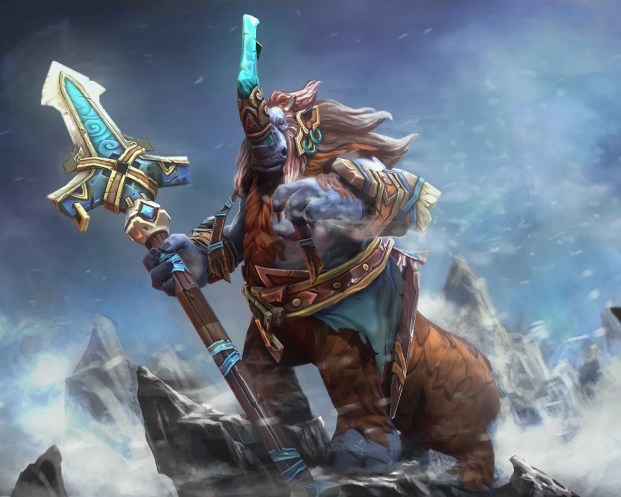 dota 2, magnus, магнус, доспехи, оружие, алебарда, магнорог, носорог, фэнтези