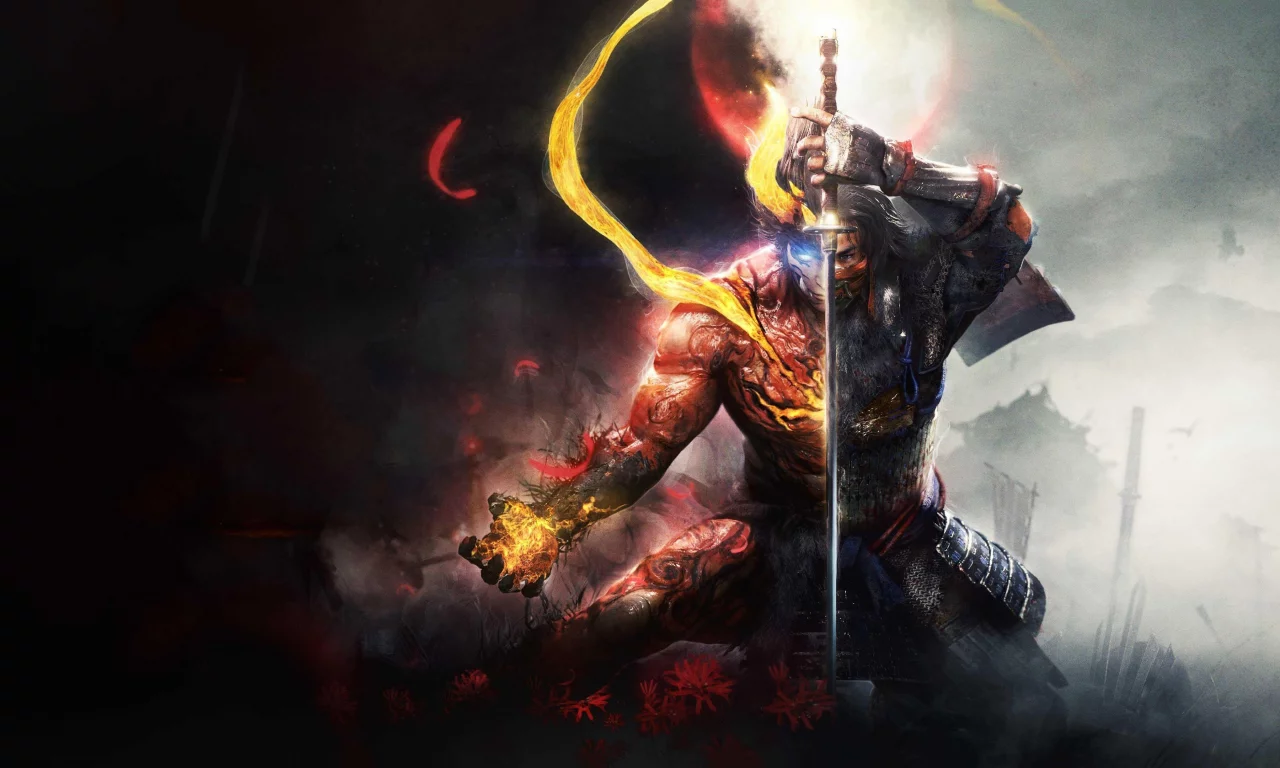 игры, nioh 2, самурай, воин, доспехи, катана, япония, фэнтези