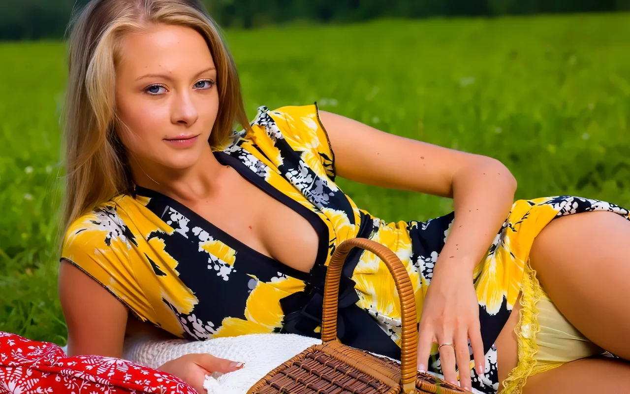 девушка, взгляд