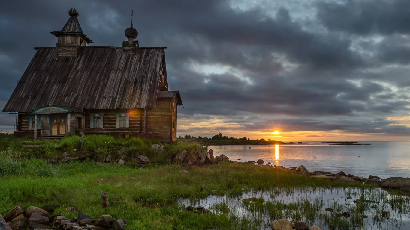 соловки, вода, камни