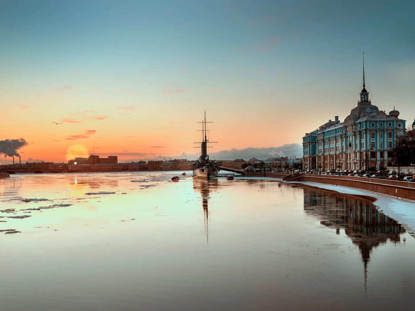 нева, спб, крейсер аврора