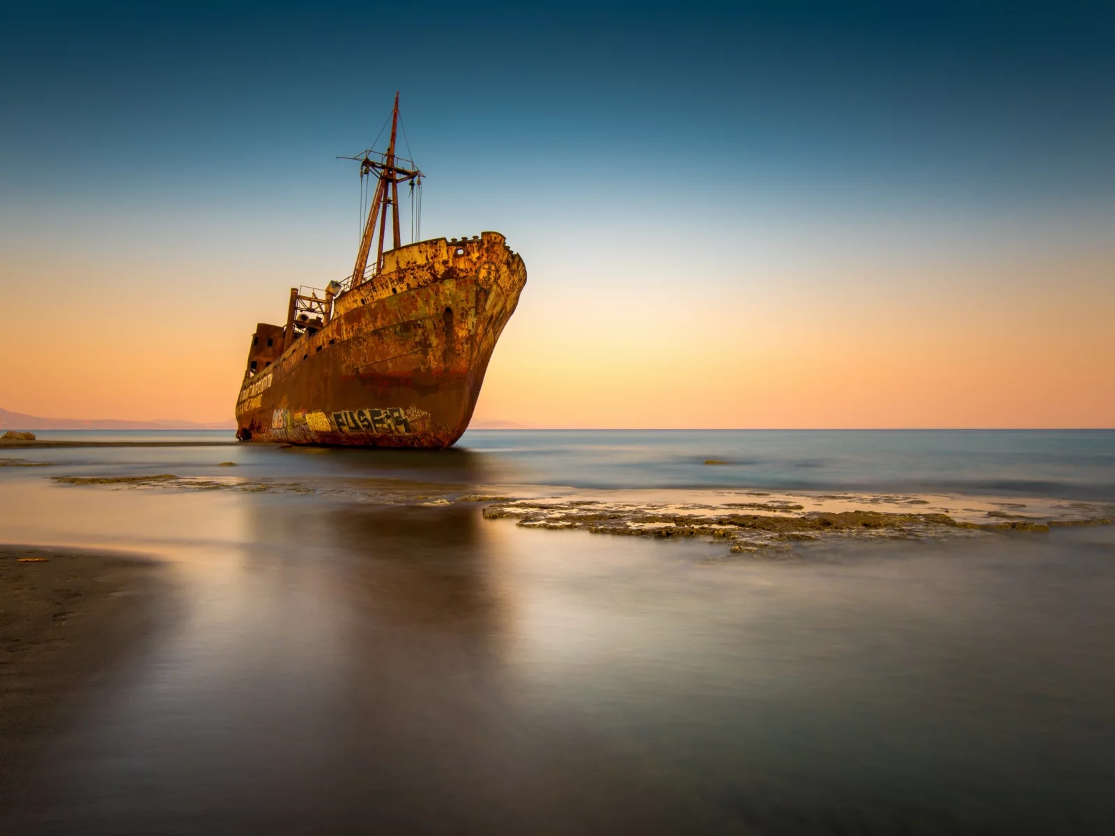 море, закат