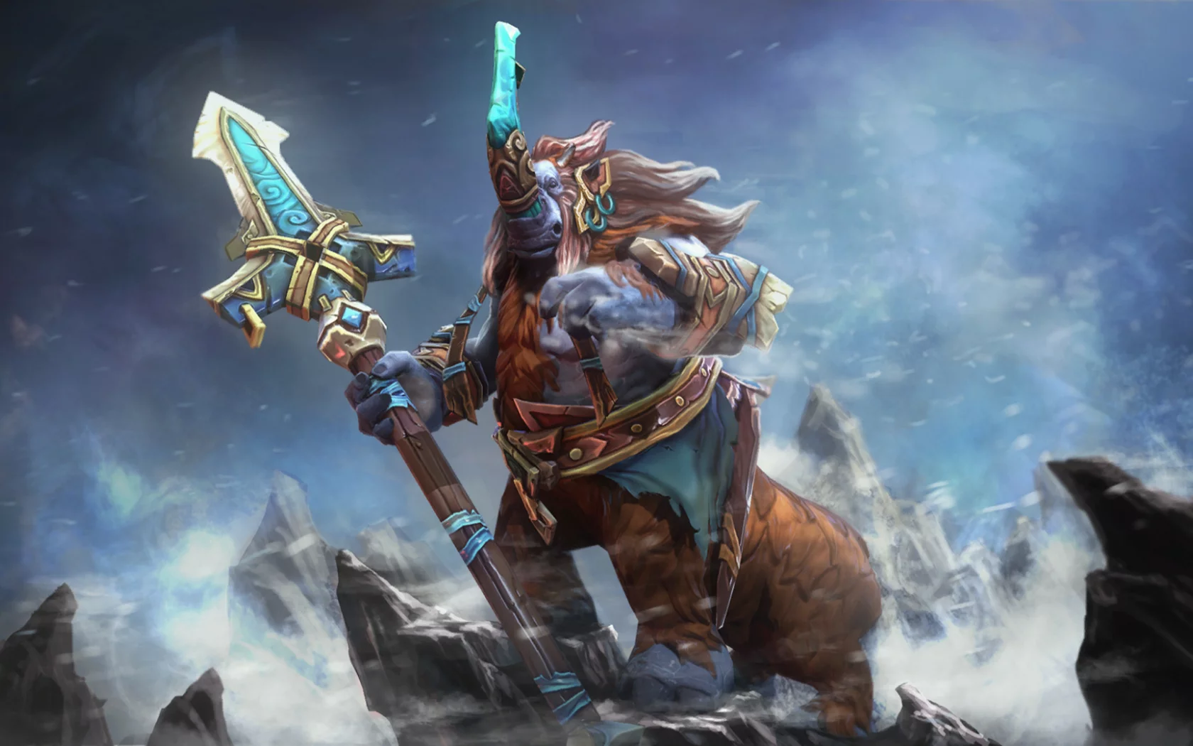 dota 2, magnus, магнус, доспехи, оружие, алебарда, магнорог, носорог, фэнтези