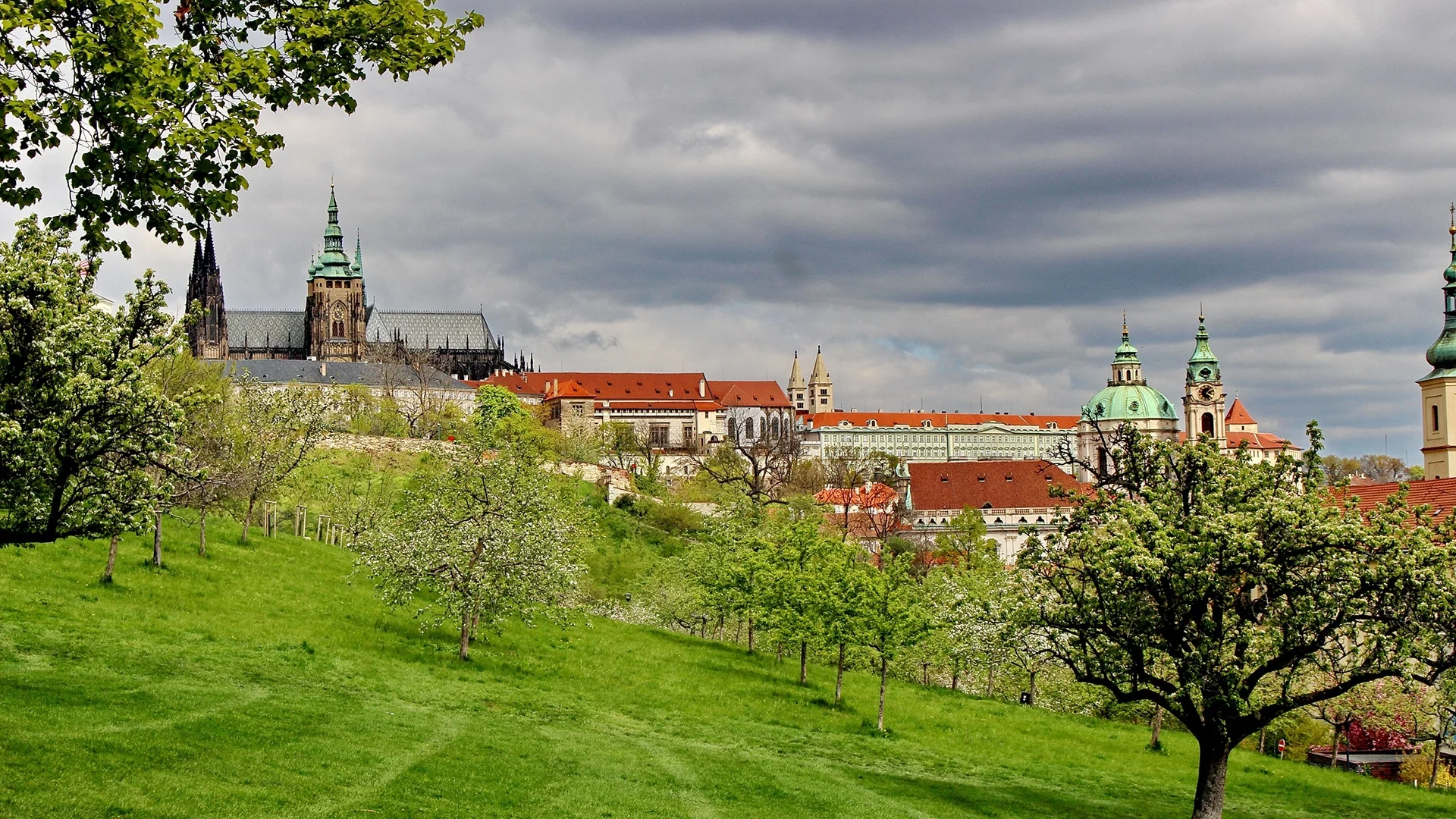 прага, облака