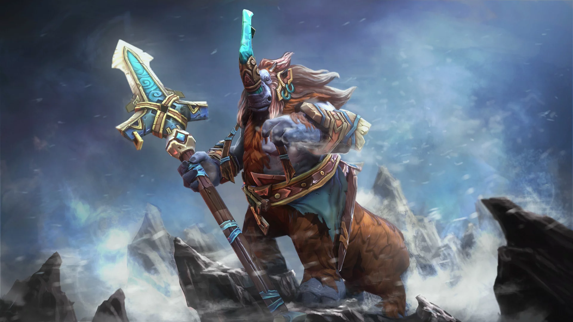 dota 2, magnus, магнус, доспехи, оружие, алебарда, магнорог, носорог, фэнтези