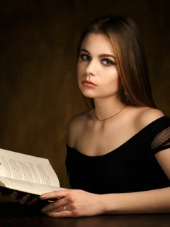 девушка, взгляд красивая